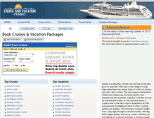 Tablet Screenshot of cruiseandvacationpackages.com